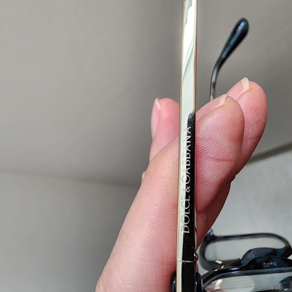 Dolce & Gabbana Gold, Black And Blue. Prescription Glasses